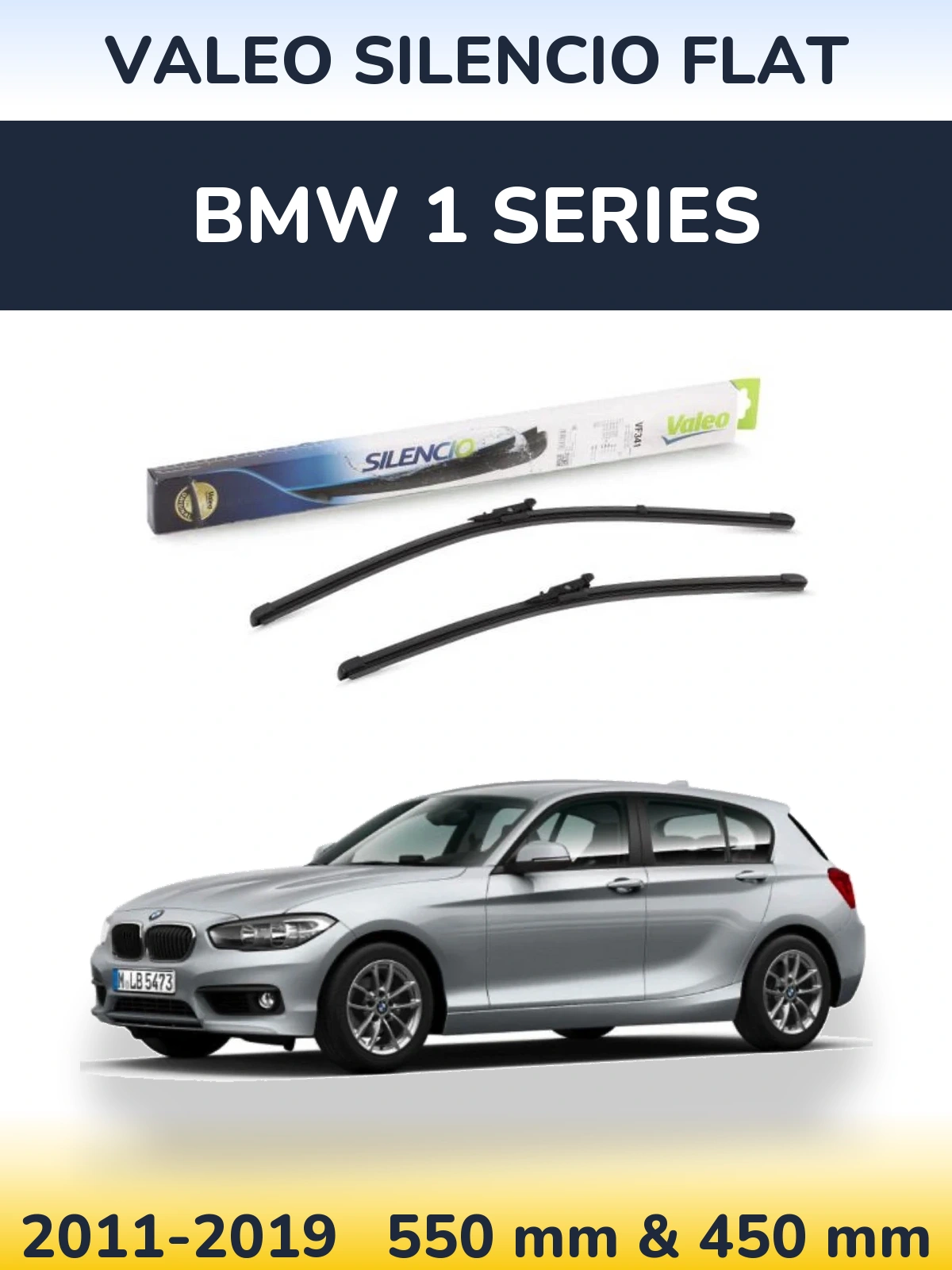 Ștergătoare Valeo Silencio Flat pentru BMW 1 Series