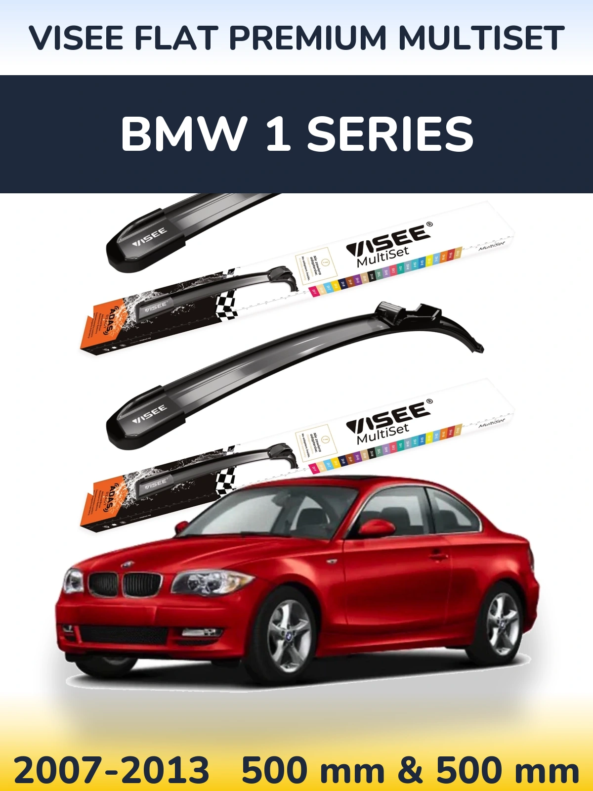 Ștergătoare VISEE FLAT PREMIUM MultiSet pentru BMW 1 Series