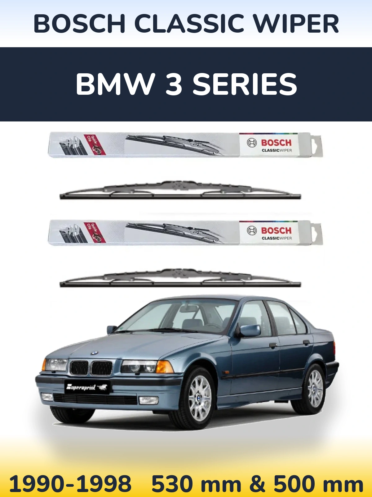 Ștergătoare BOSCH Classic Wiper pentru BMW 3 Series