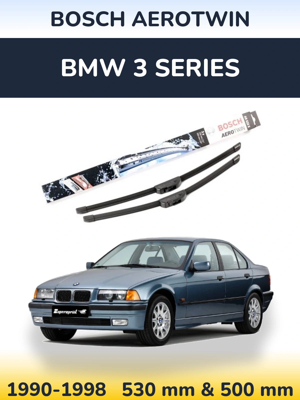 Ștergătoare BOSCH AeroTwin pentru BMW 3 Series