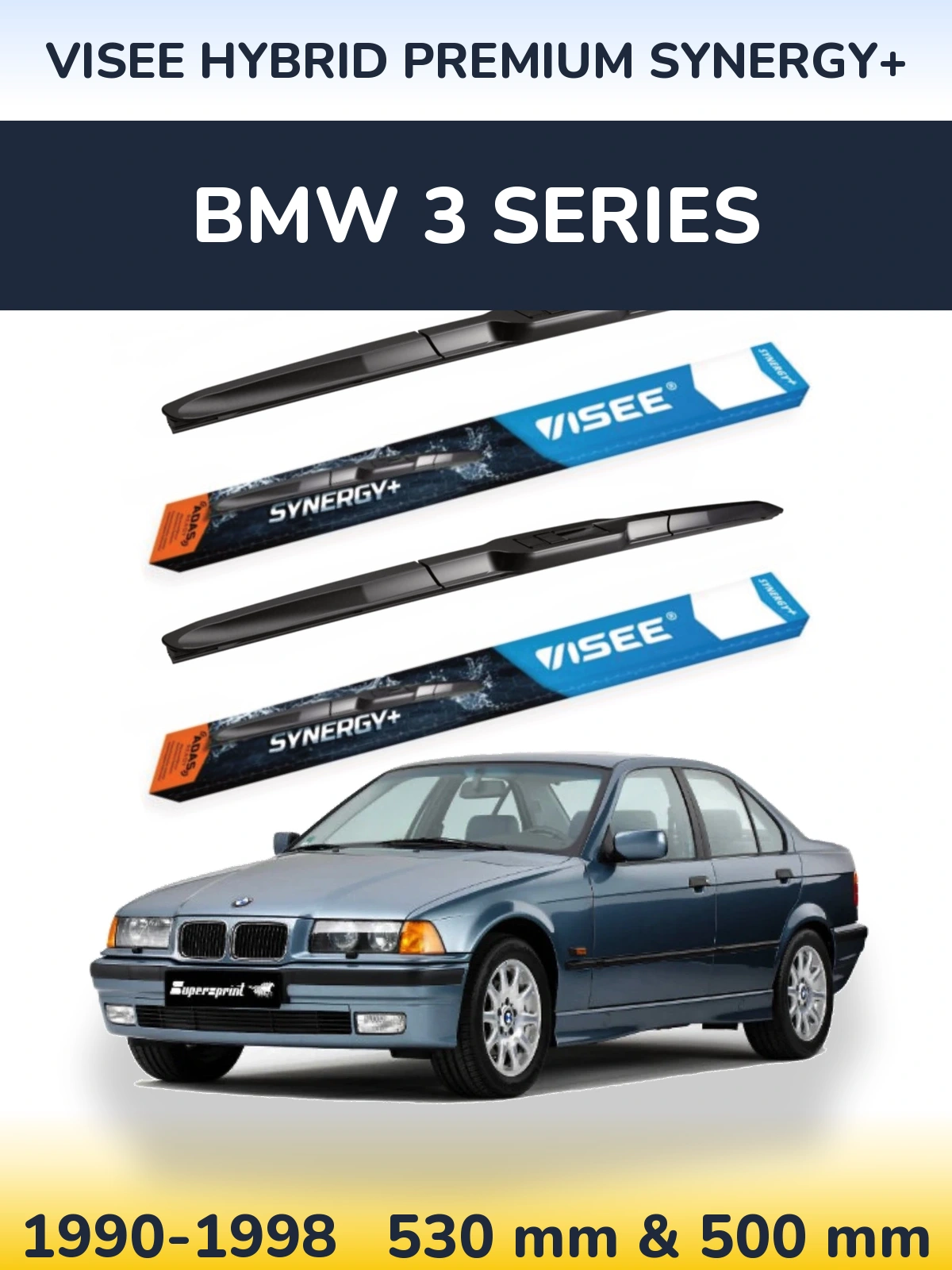 Ștergătoare VISEE HYBRID PREMIUM SYNERGY+ pentru BMW 3 Series