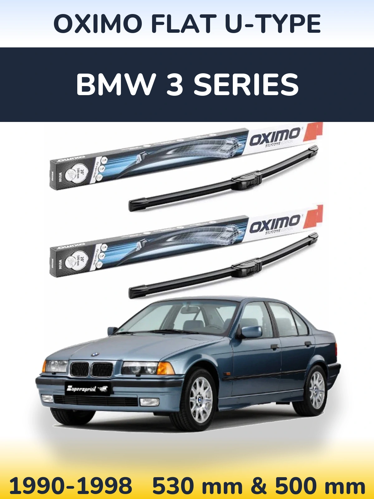 Ștergătoare Oximo Flat U-type pentru BMW 3 Series
