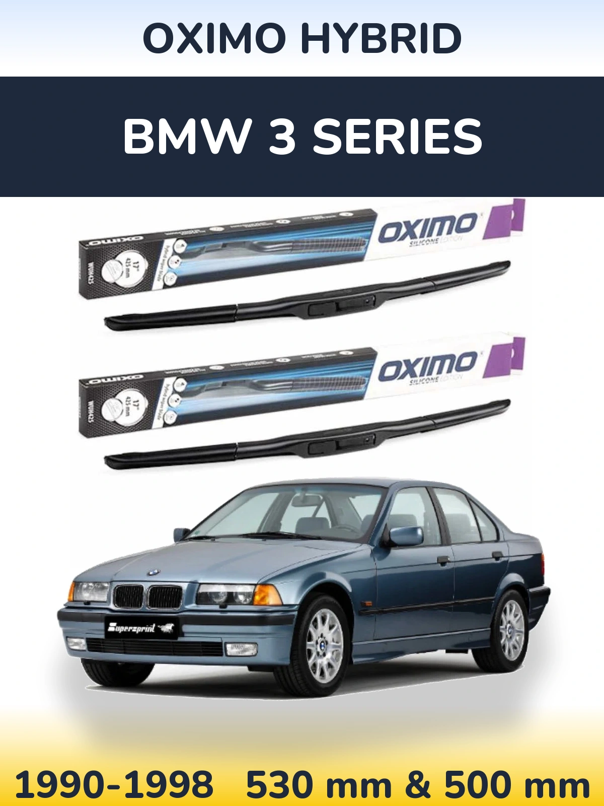 Ștergătoare Oximo Hybrid pentru BMW 3 Series