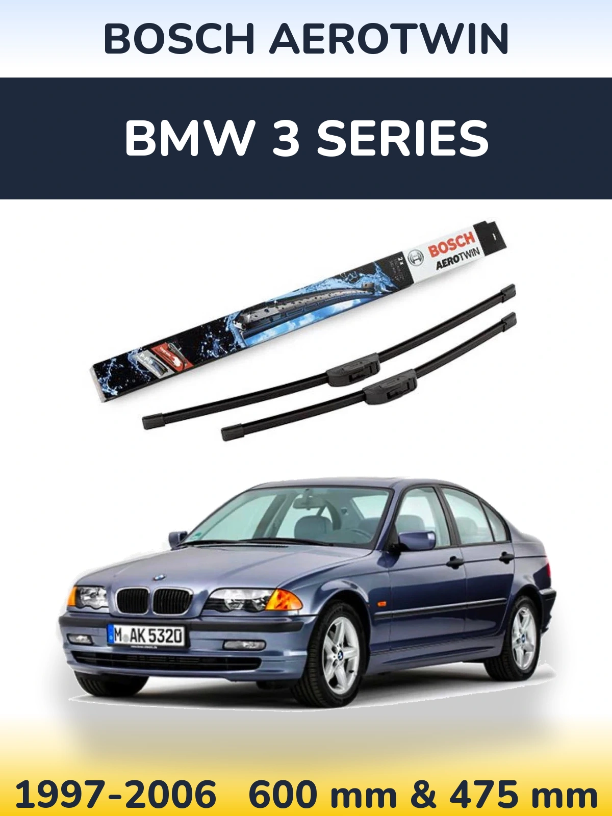 Ștergătoare BOSCH AeroTwin pentru BMW 3 Series