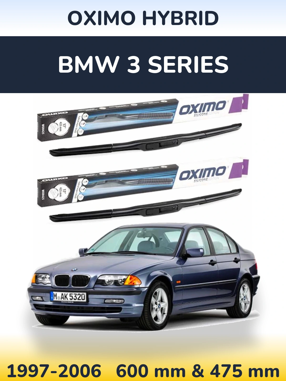 Ștergătoare Oximo Hybrid pentru BMW 3 Series