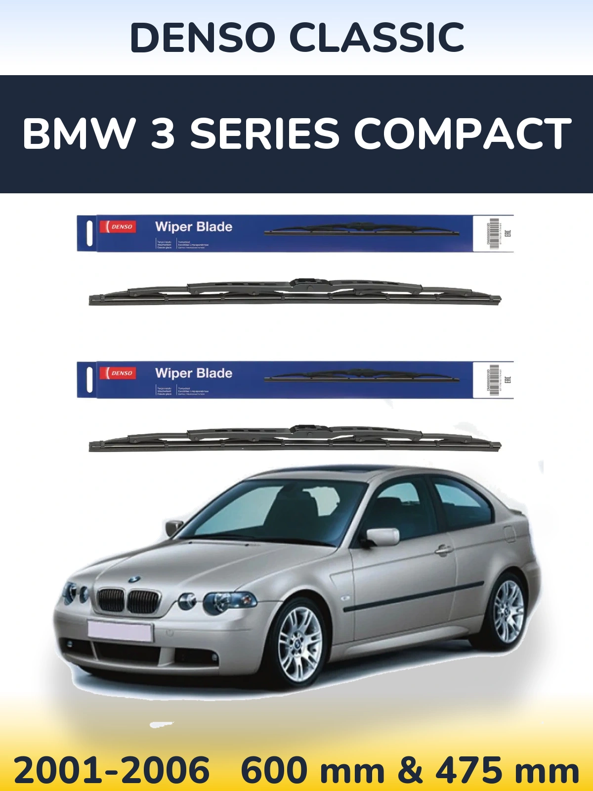 Ștergătoare Denso Classic pentru BMW 3 Series Compact
