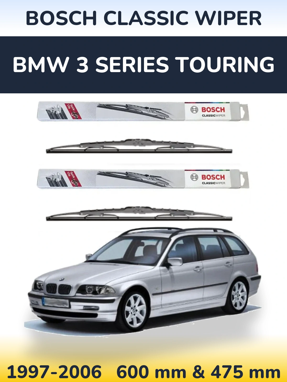 Ștergătoare BOSCH Classic Wiper pentru BMW 3 Series Touring