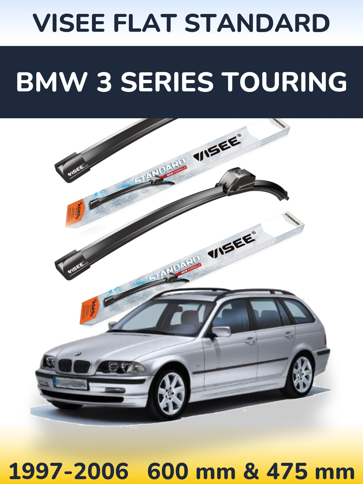 Ștergătoare VISEE FLAT STANDARD pentru BMW 3 Series Touring