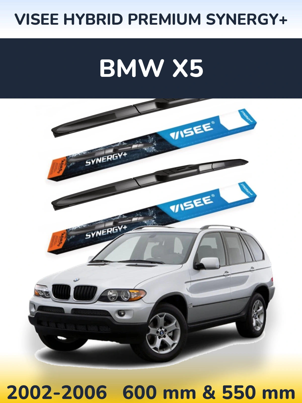 Ștergătoare VISEE HYBRID PREMIUM SYNERGY+ pentru BMW X5