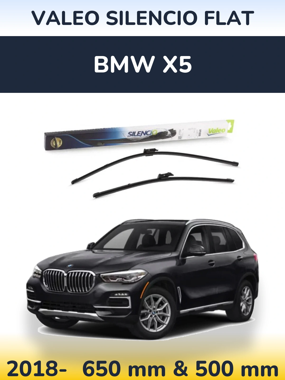 Ștergătoare Valeo Silencio Flat pentru BMW X5