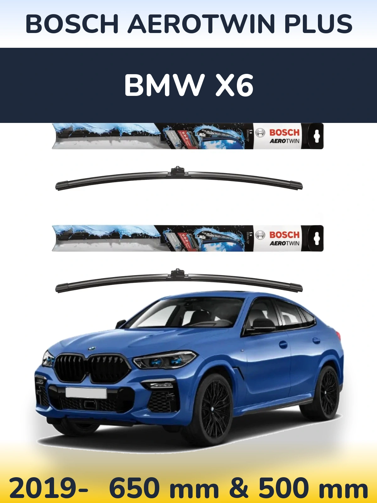 Ștergătoare BOSCH AeroTwin Plus pentru BMW X6