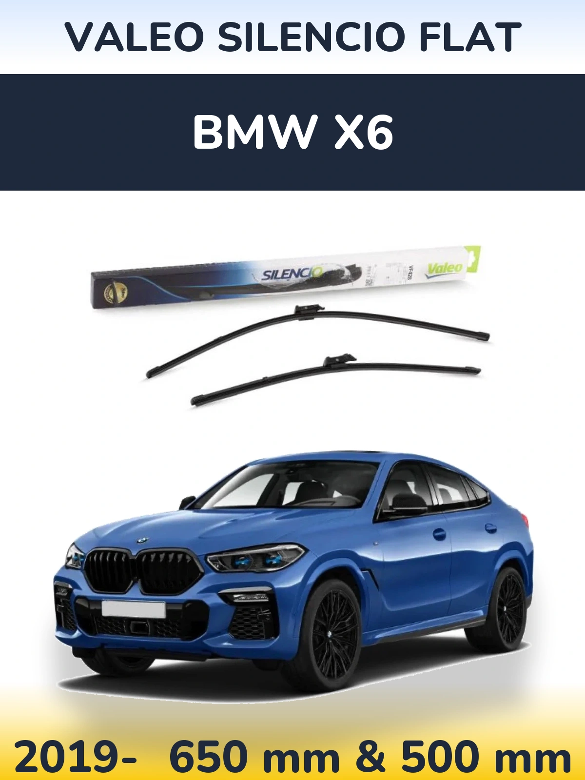 Ștergătoare Valeo Silencio Flat pentru BMW X6