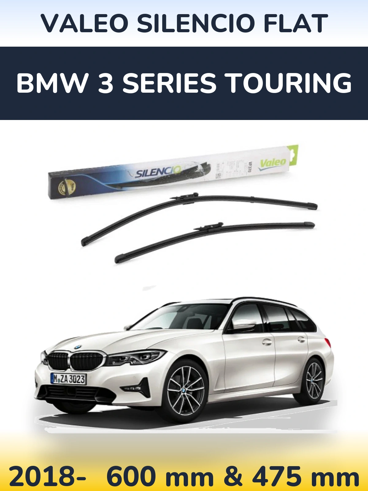 Ștergătoare Valeo Silencio Flat pentru BMW 3 Series Touring