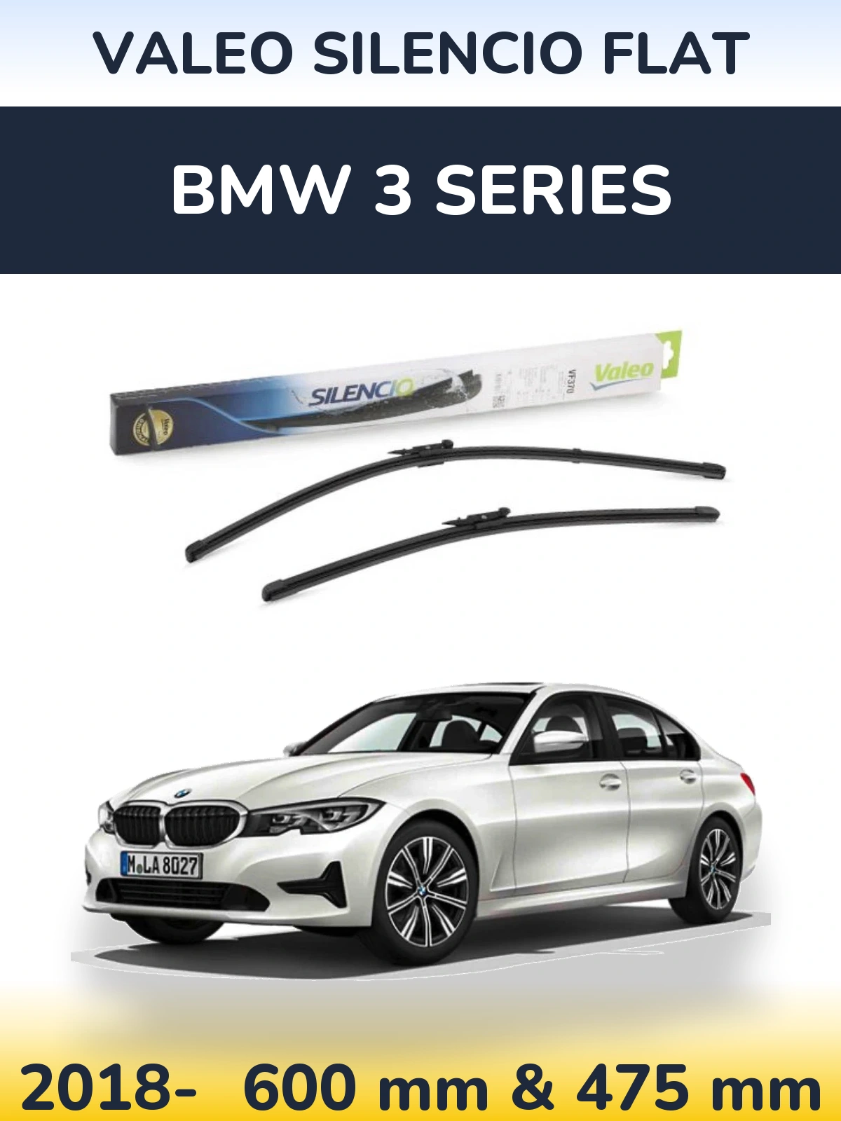Ștergătoare Valeo Silencio Flat pentru BMW 3 Series