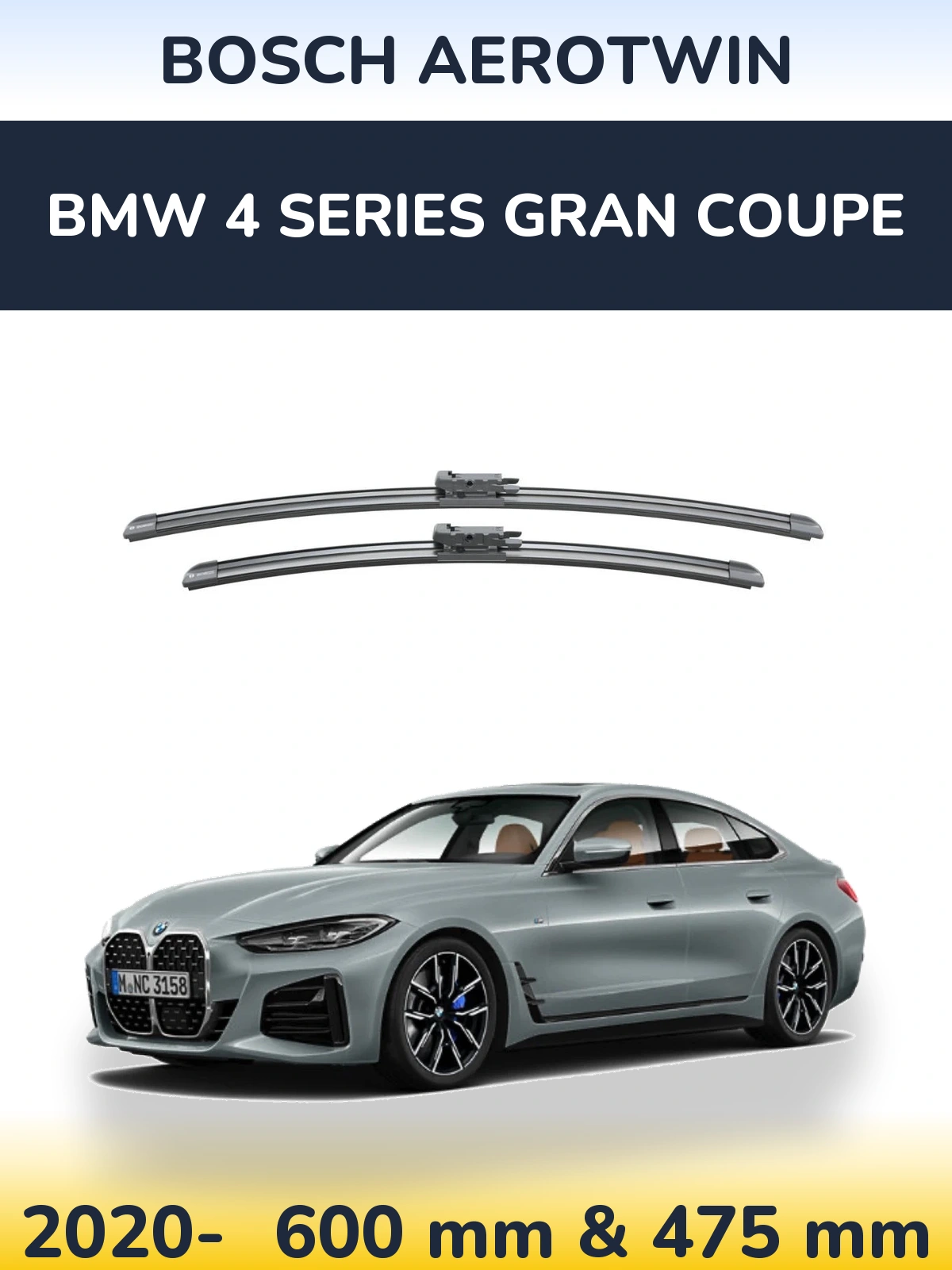 Ștergătoare BOSCH AeroTwin pentru BMW 4 Series Gran Coupe