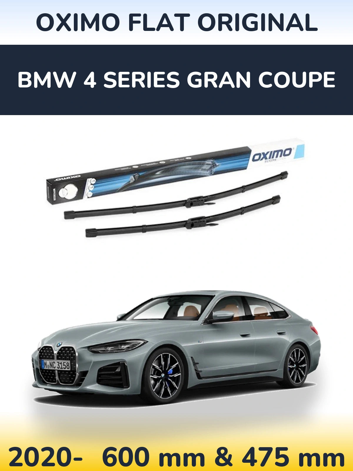 Ștergătoare Oximo Flat Original pentru BMW 4 Series Gran Coupe