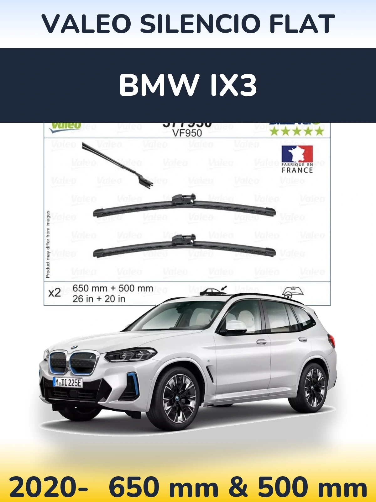 Ștergătoare Valeo Silencio Flat pentru BMW iX3