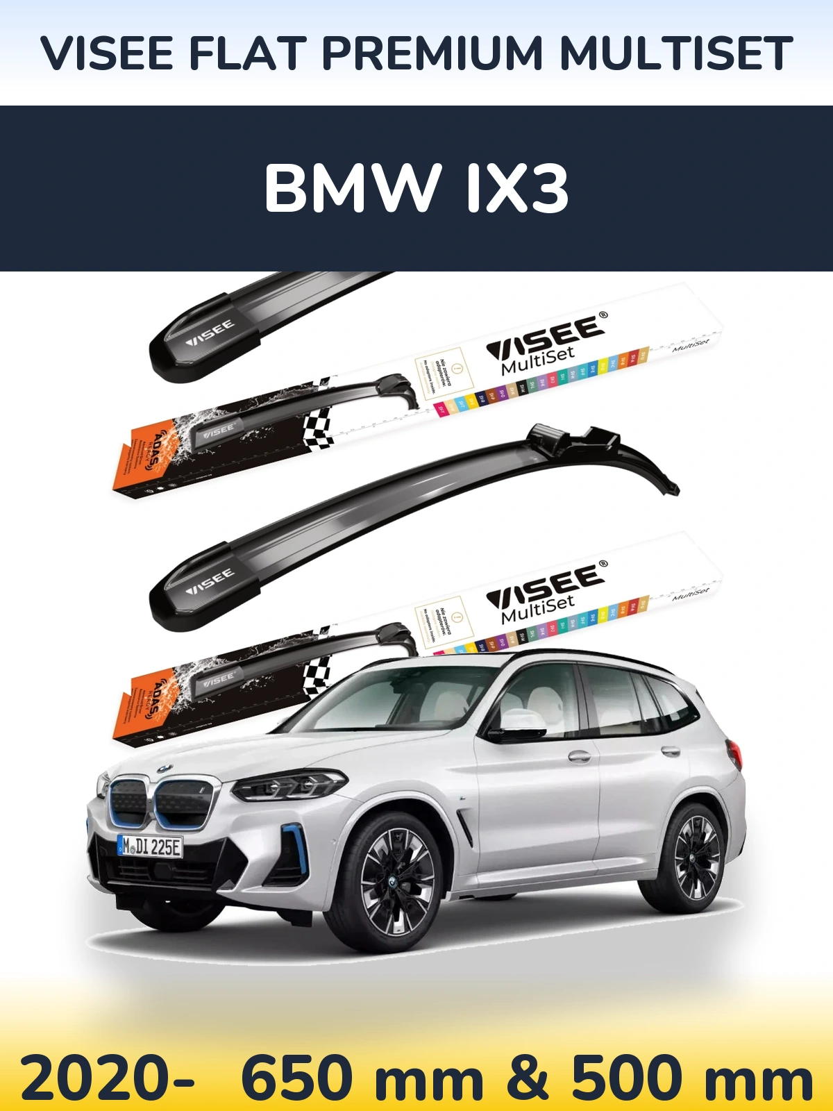 Ștergătoare VISEE FLAT PREMIUM MultiSet pentru BMW iX3