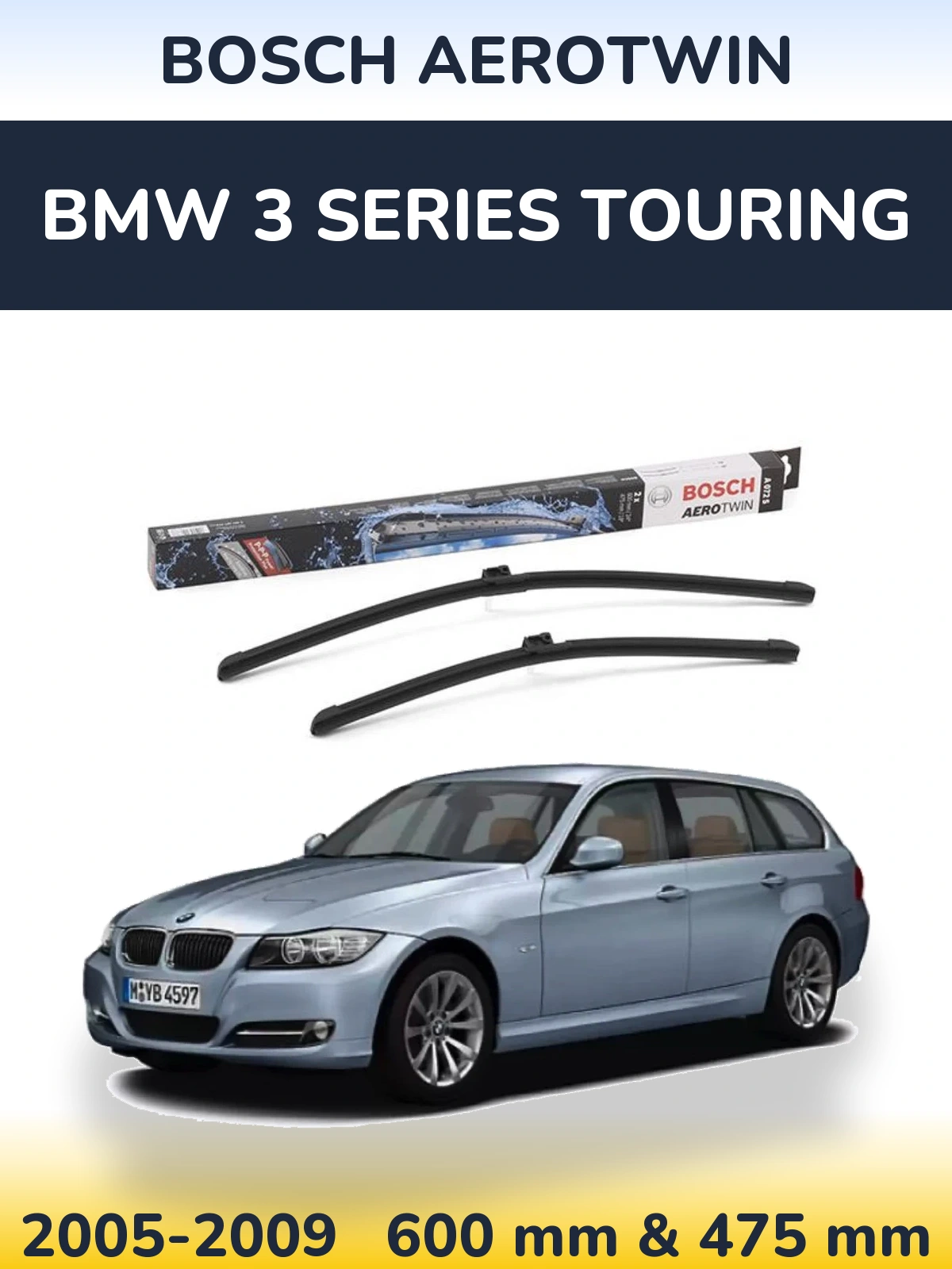 Ștergătoare BOSCH AeroTwin pentru BMW 3 Series Touring