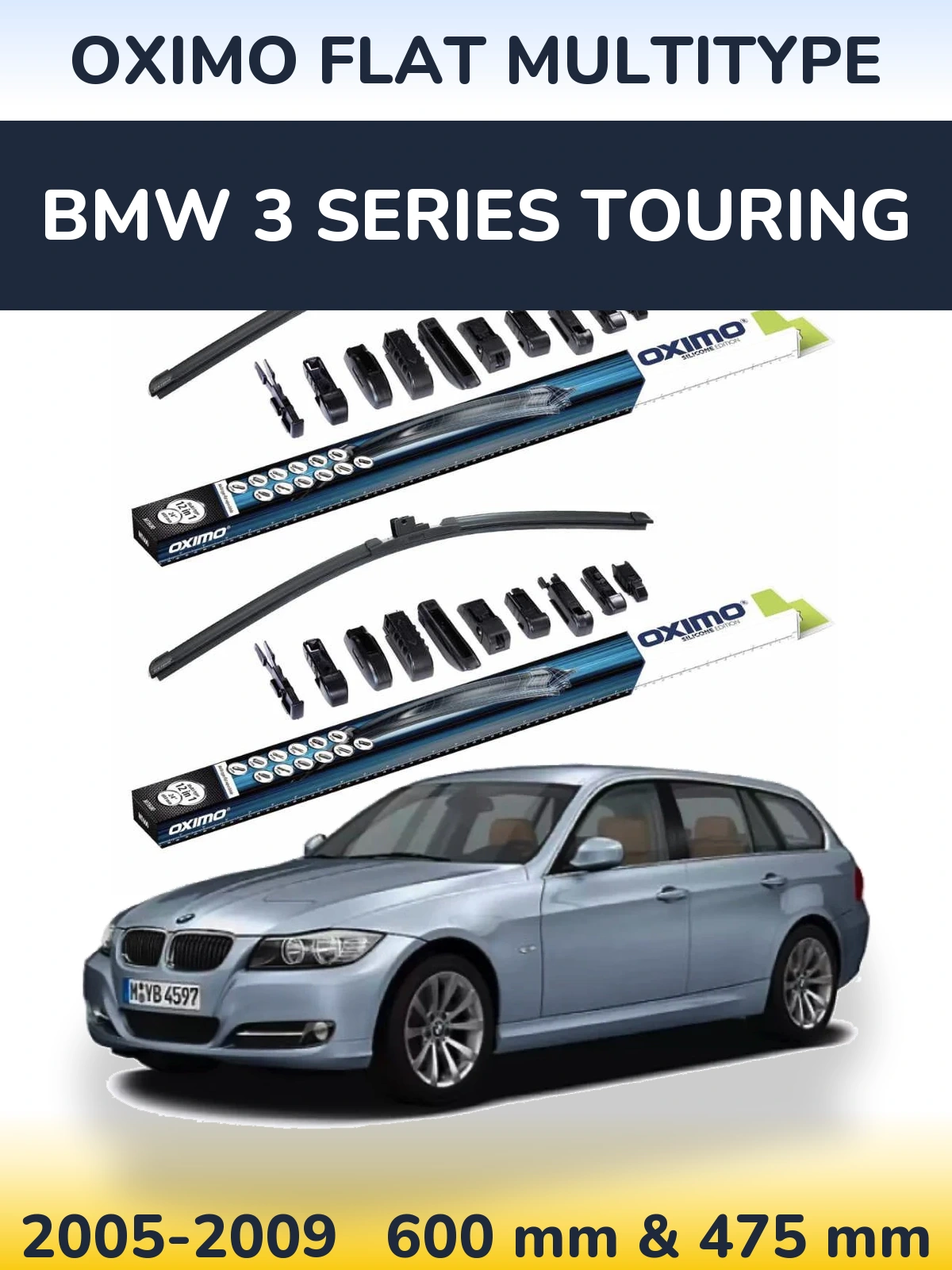 Ștergătoare Oximo Flat MultiTipe pentru BMW 3 Series Touring