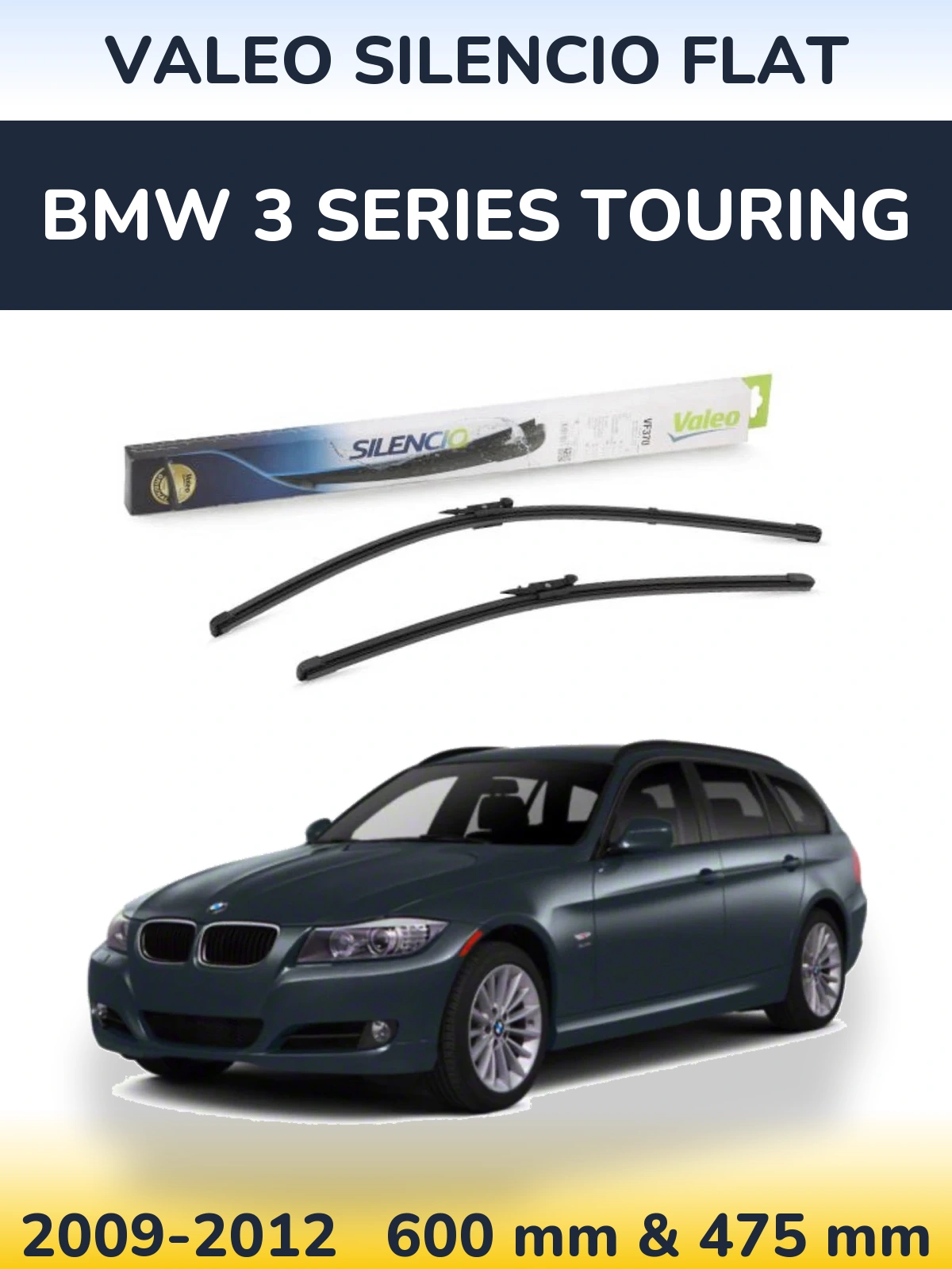 Ștergătoare Valeo Silencio Flat pentru BMW 3 Series Touring