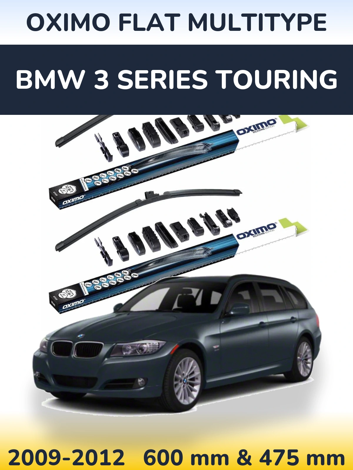 Ștergătoare Oximo Flat MultiTipe pentru BMW 3 Series Touring