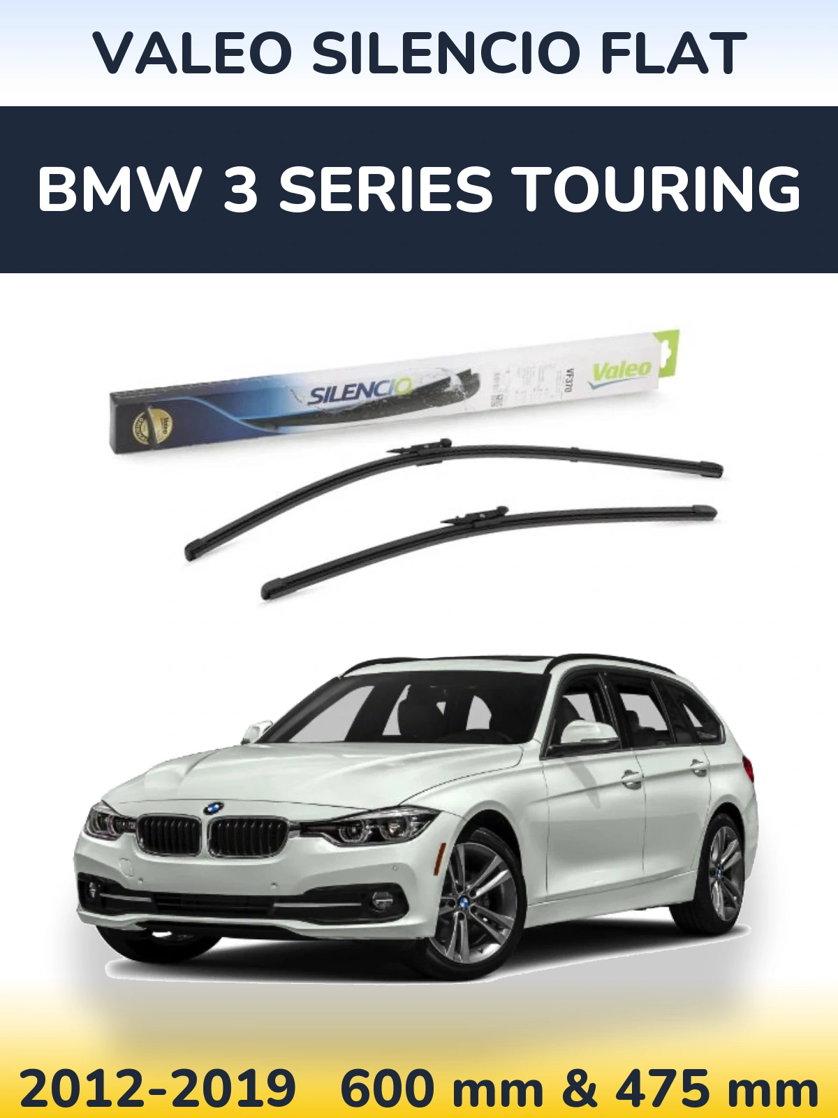 Ștergătoare Valeo Silencio Flat pentru BMW 3 Series Touring