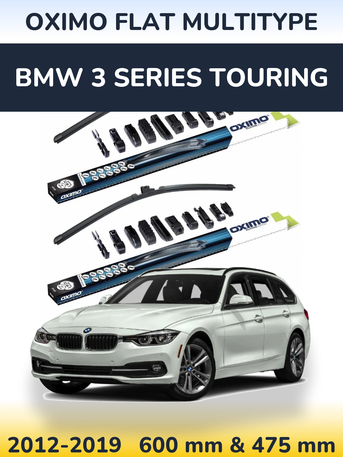Ștergătoare Oximo Flat MultiTipe pentru BMW 3 Series Touring