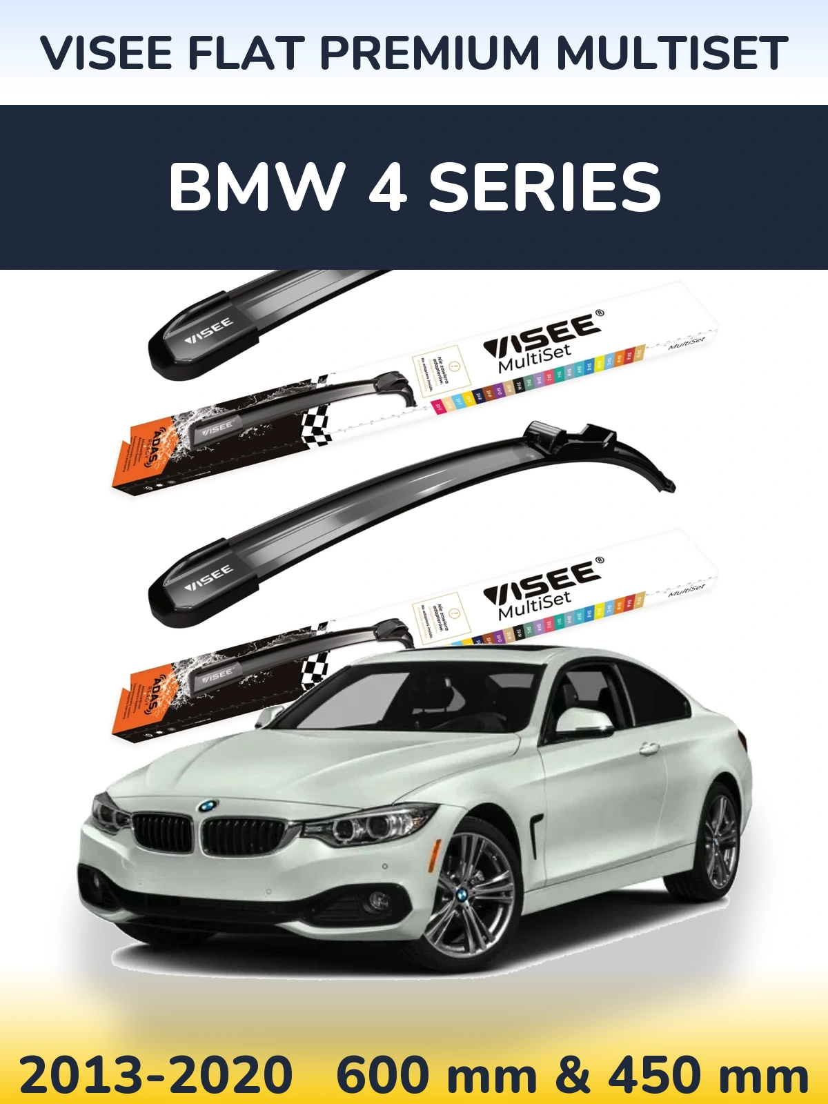 Ștergătoare VISEE FLAT PREMIUM MultiSet pentru BMW 4 Series