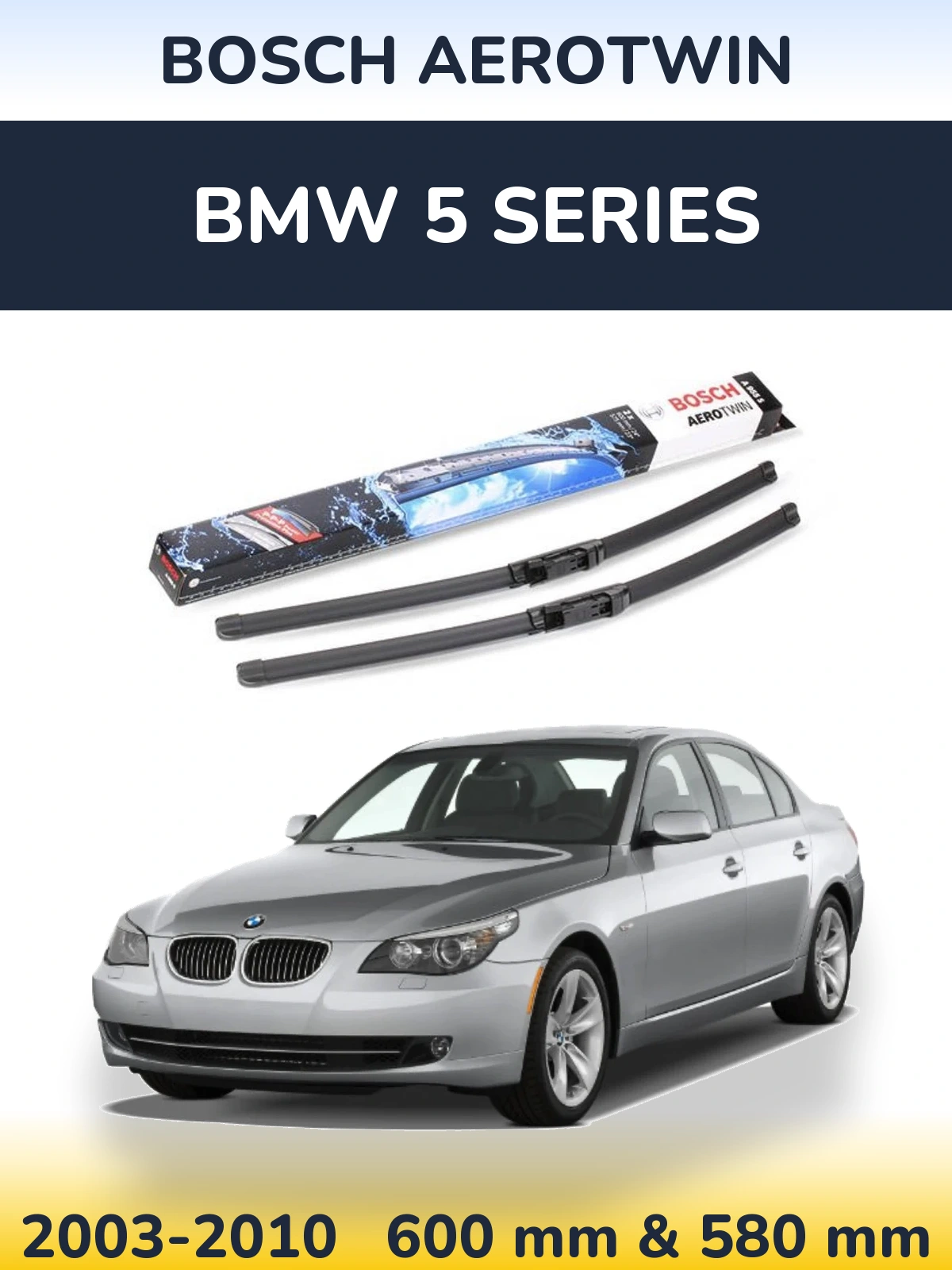 Ștergătoare BOSCH AeroTwin pentru BMW 5 Series