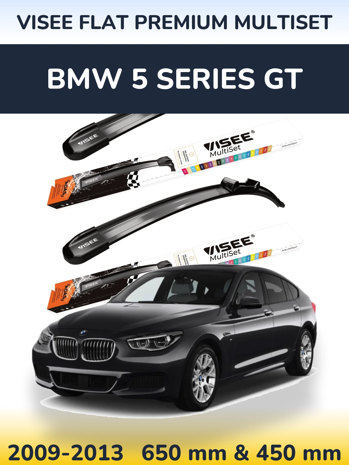 Ștergătoare VISEE FLAT PREMIUM MultiSet pentru BMW 5 Series GT