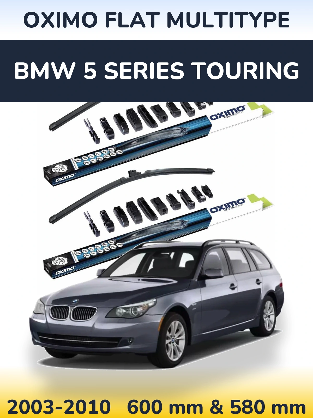 Ștergătoare Oximo Flat MultiTipe pentru BMW 5 Series Touring