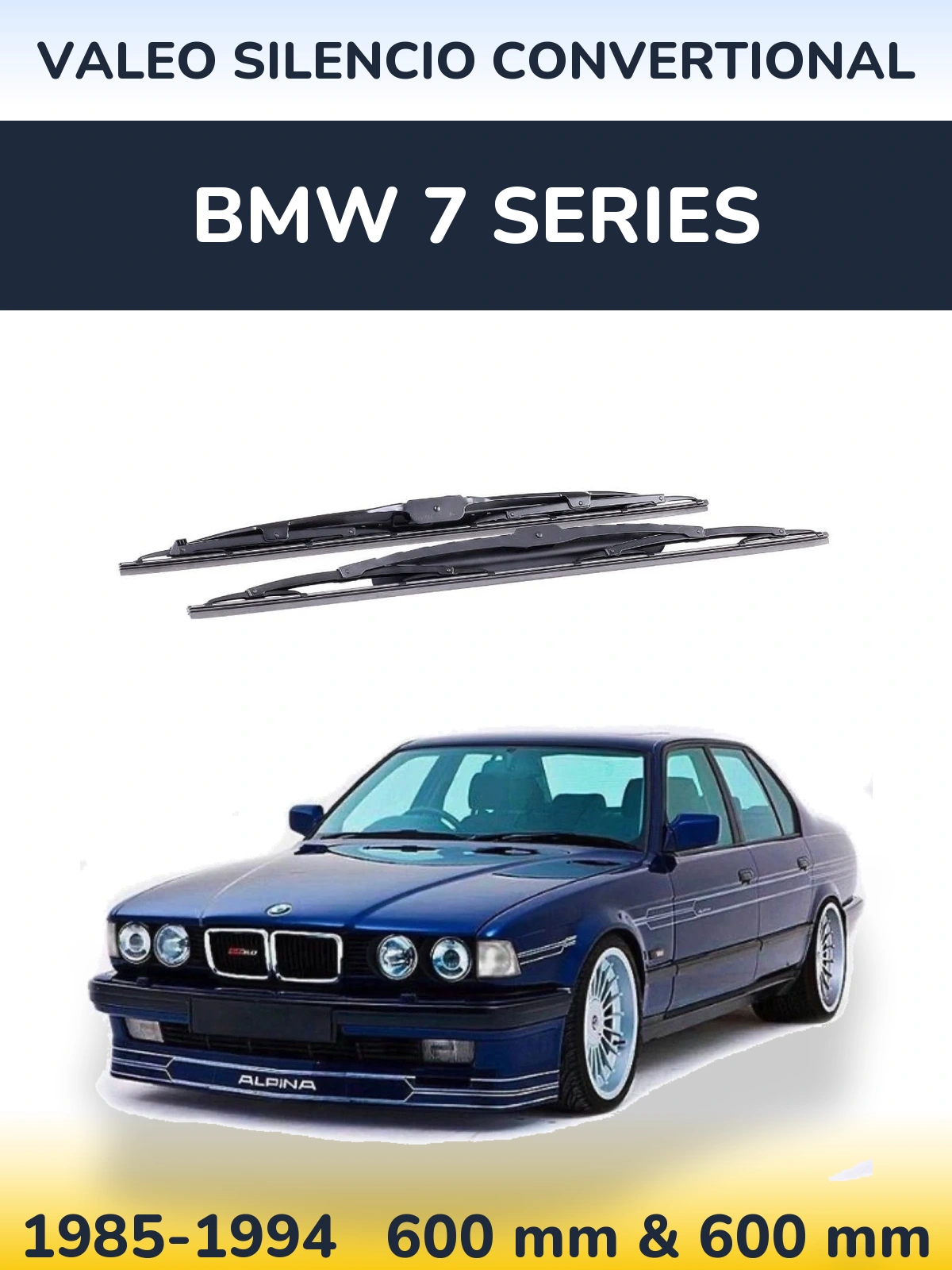 Ștergătoare Valeo Silencio Convertional pentru BMW 7 Series