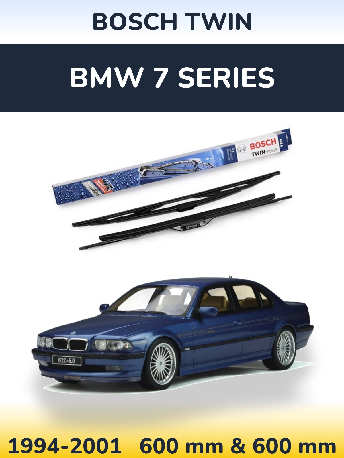 Ștergătoare BOSCH Twin pentru BMW 7 Series