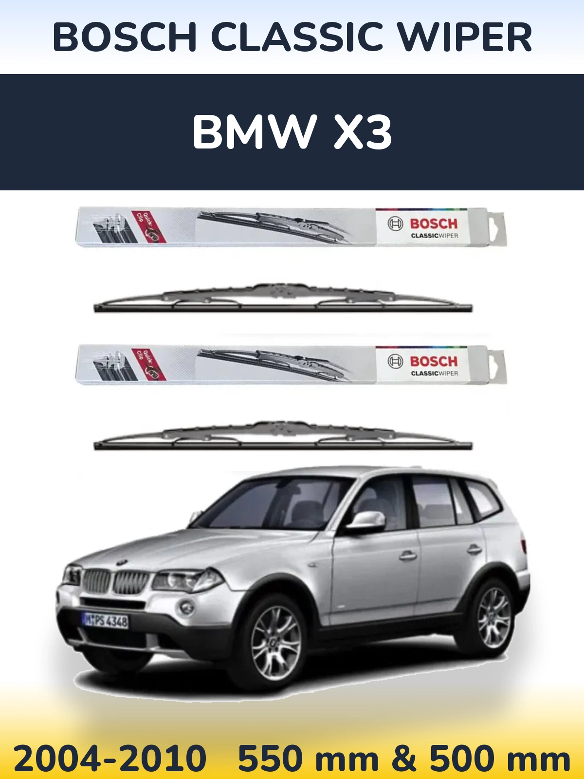 Ștergătoare BOSCH Classic Wiper pentru BMW X3