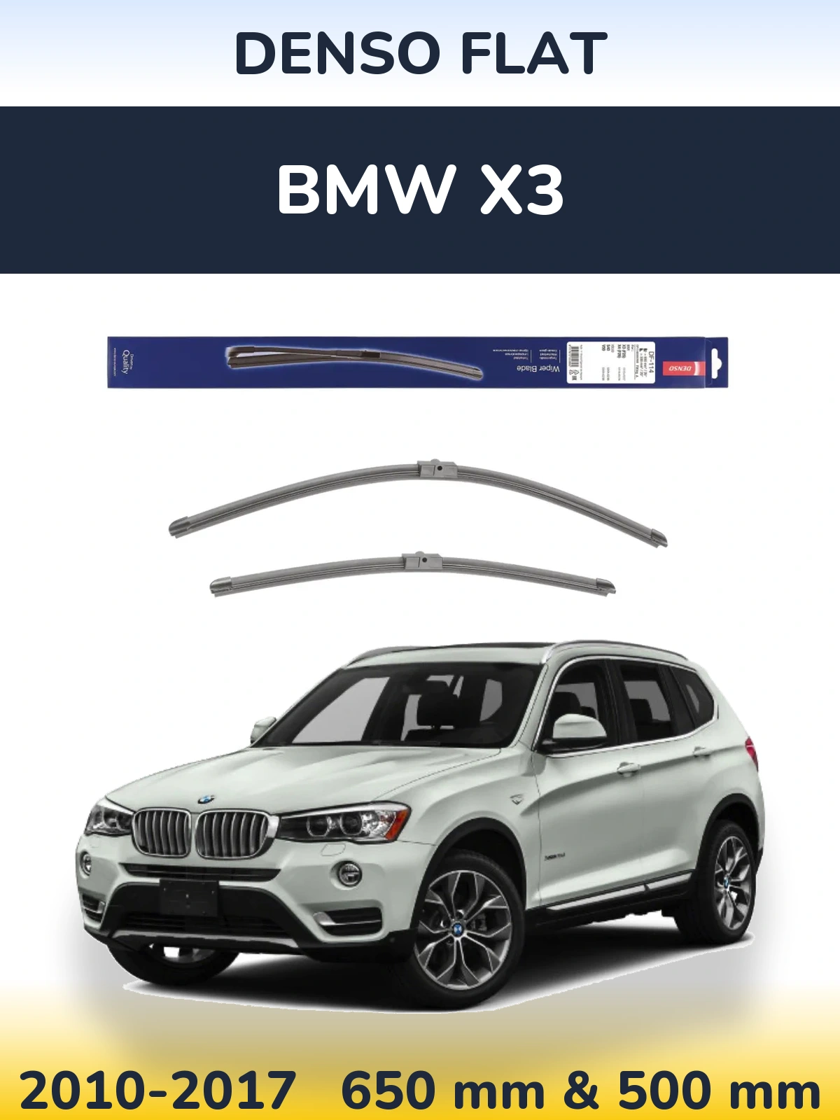 Ștergătoare Denso Flat pentru BMW X3