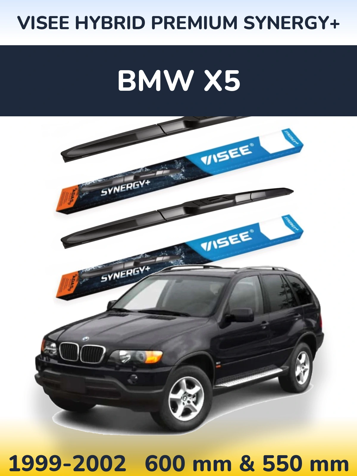 Ștergătoare VISEE HYBRID PREMIUM SYNERGY+ pentru BMW X5