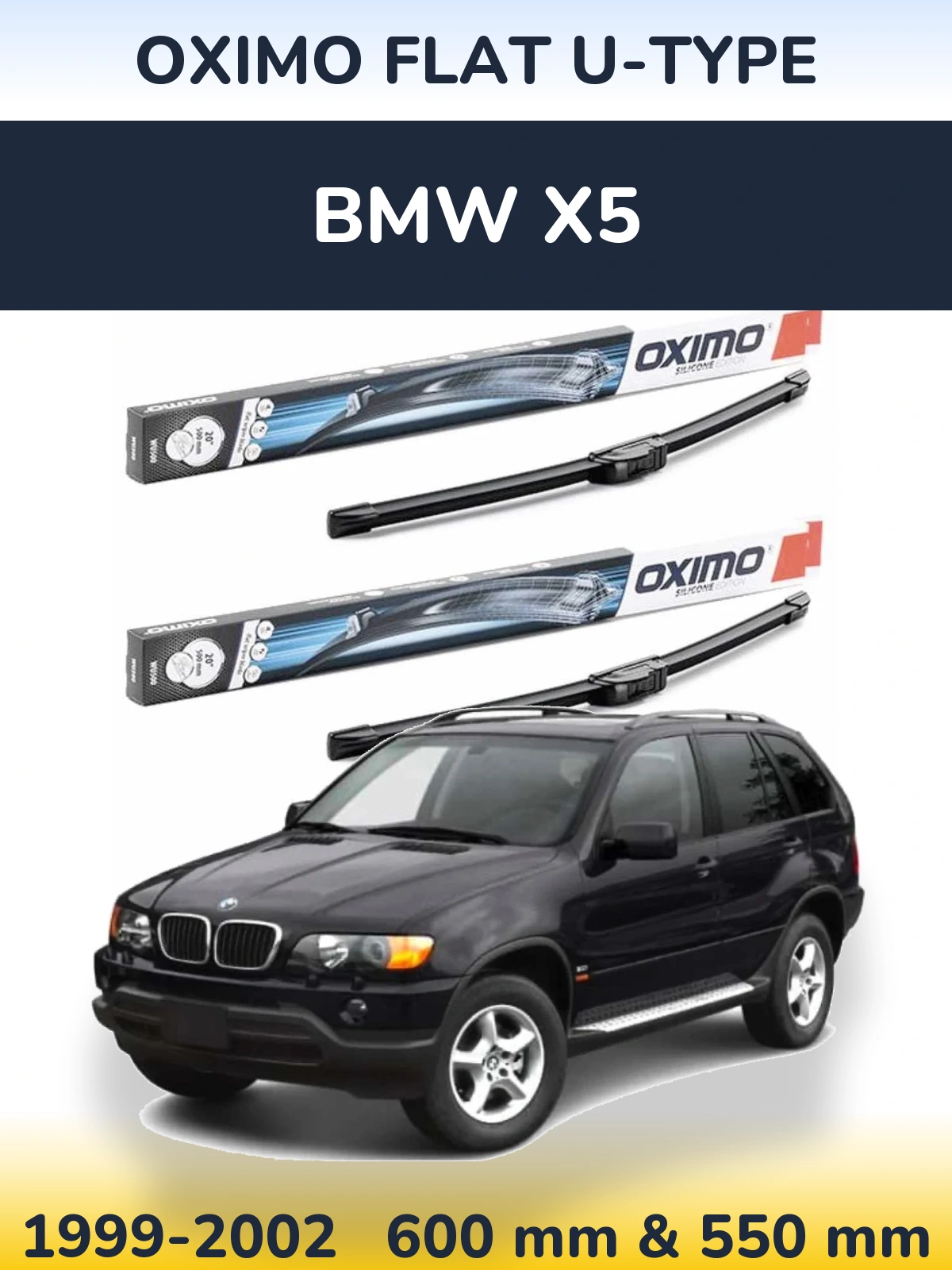 Ștergătoare Oximo Flat U-type pentru BMW X5