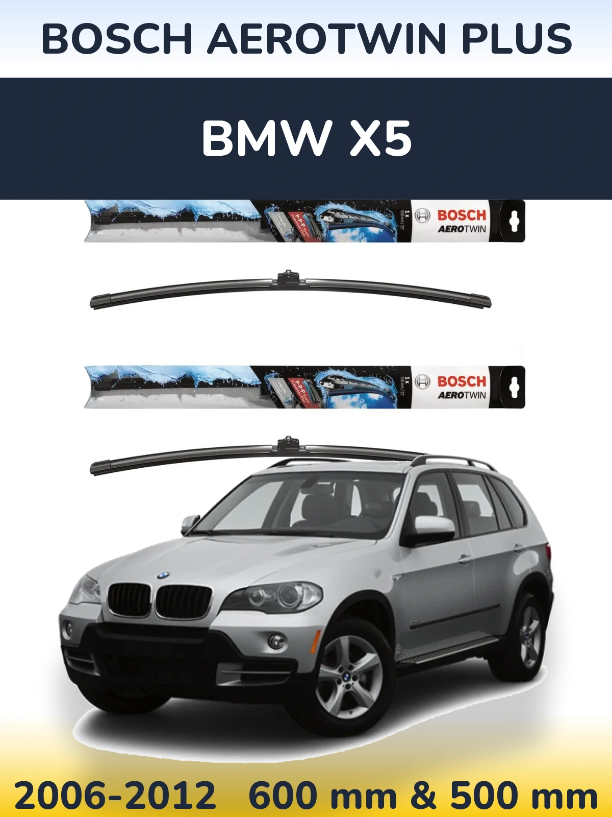 Ștergătoare BOSCH AeroTwin Plus pentru BMW X5