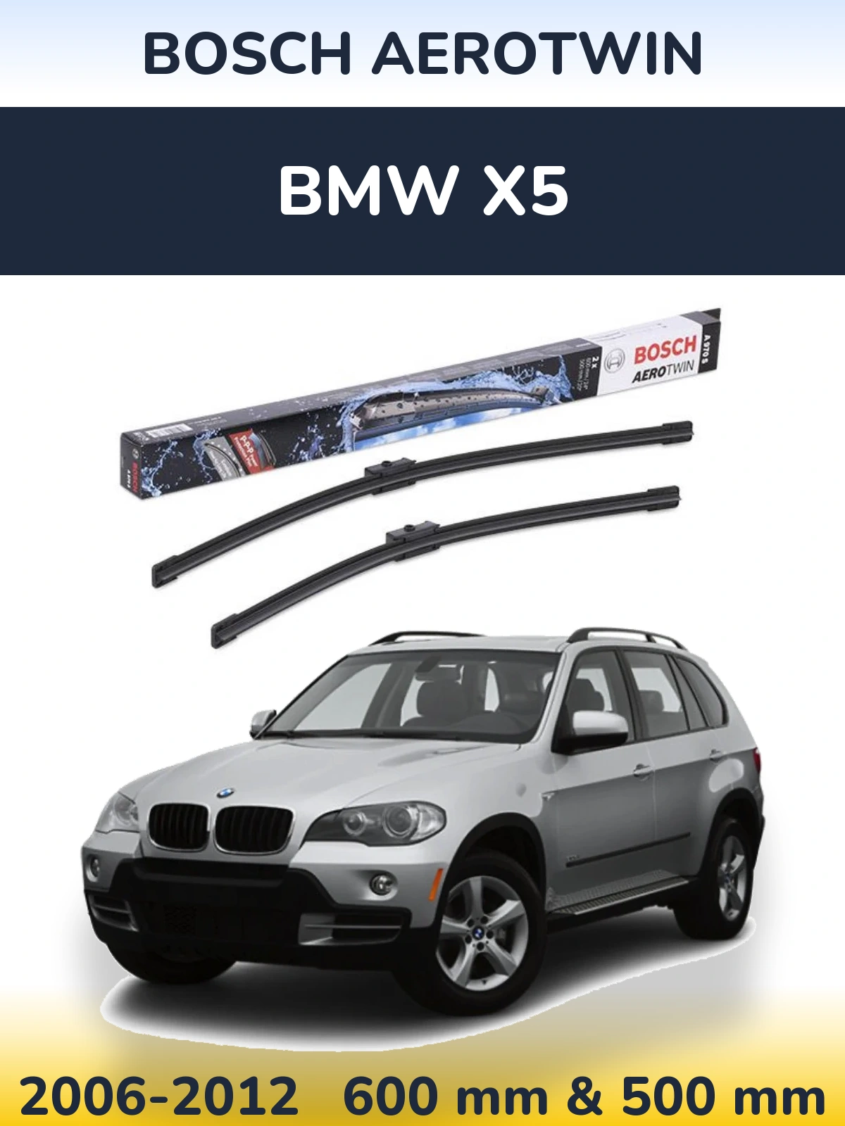 Ștergătoare BOSCH AeroTwin pentru BMW X5