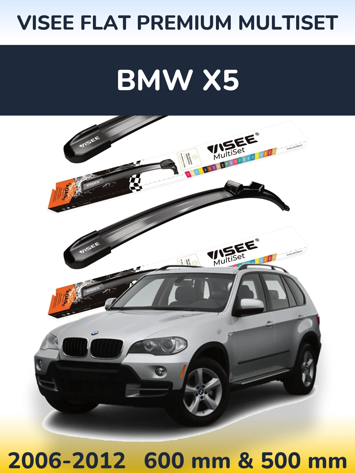 Ștergătoare VISEE FLAT PREMIUM MultiSet pentru BMW X5