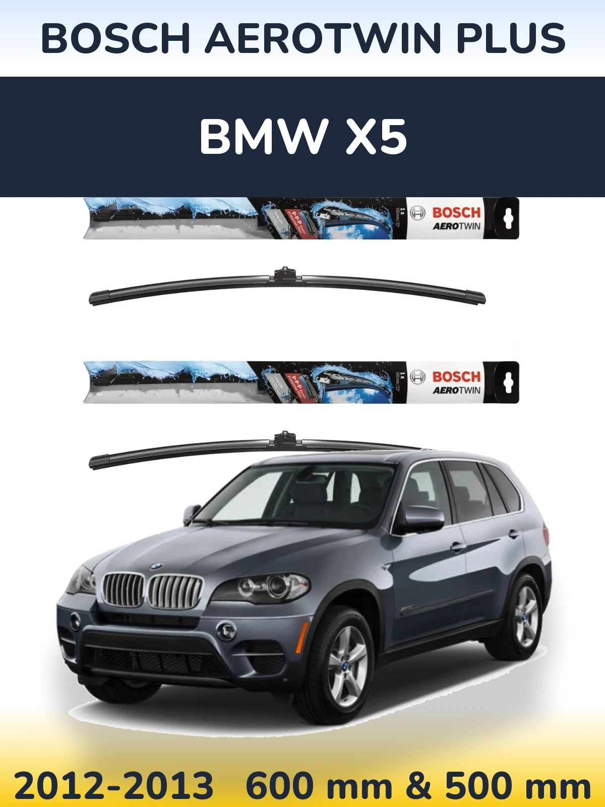 Ștergătoare BOSCH AeroTwin Plus pentru BMW X5