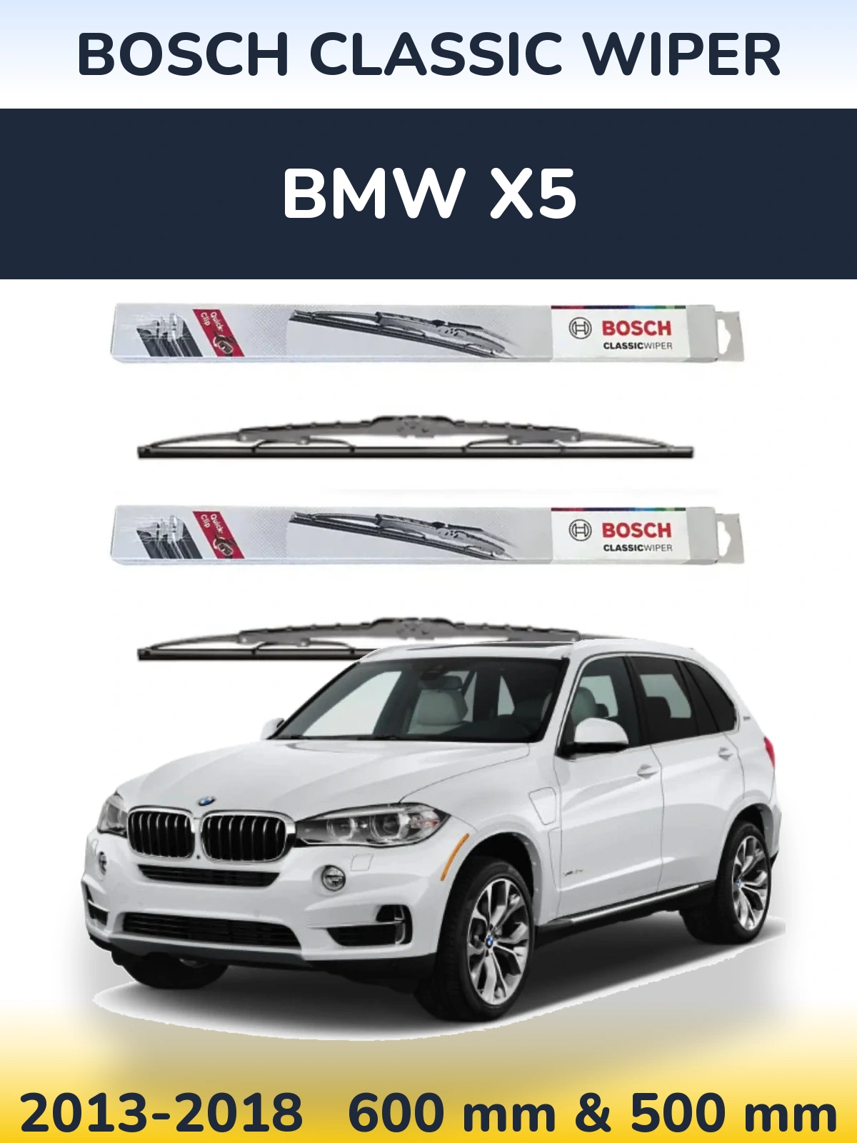 Ștergătoare BOSCH Classic Wiper pentru BMW X5