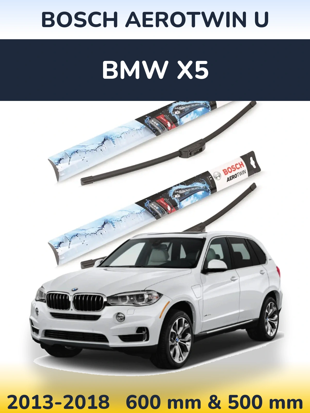 Ștergătoare BOSCH AeroTwin U pentru BMW X5