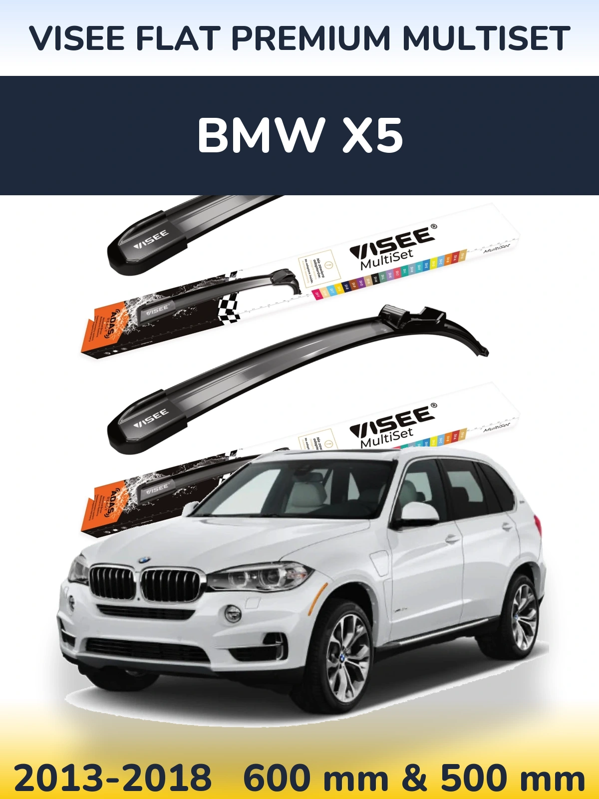 Ștergătoare VISEE FLAT PREMIUM MultiSet pentru BMW X5