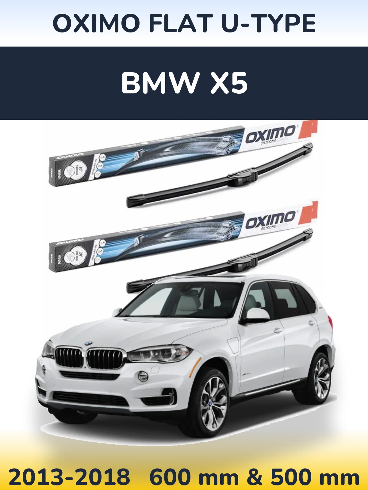 Ștergătoare Oximo Flat U-type pentru BMW X5
