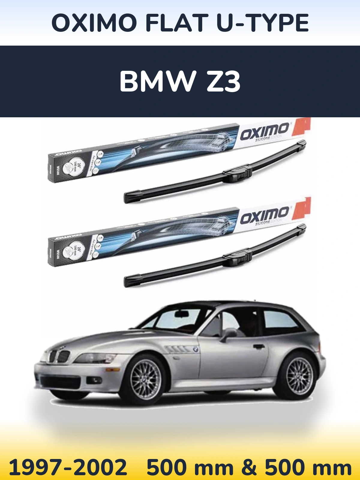 Ștergătoare Oximo Flat U-type pentru BMW Z3