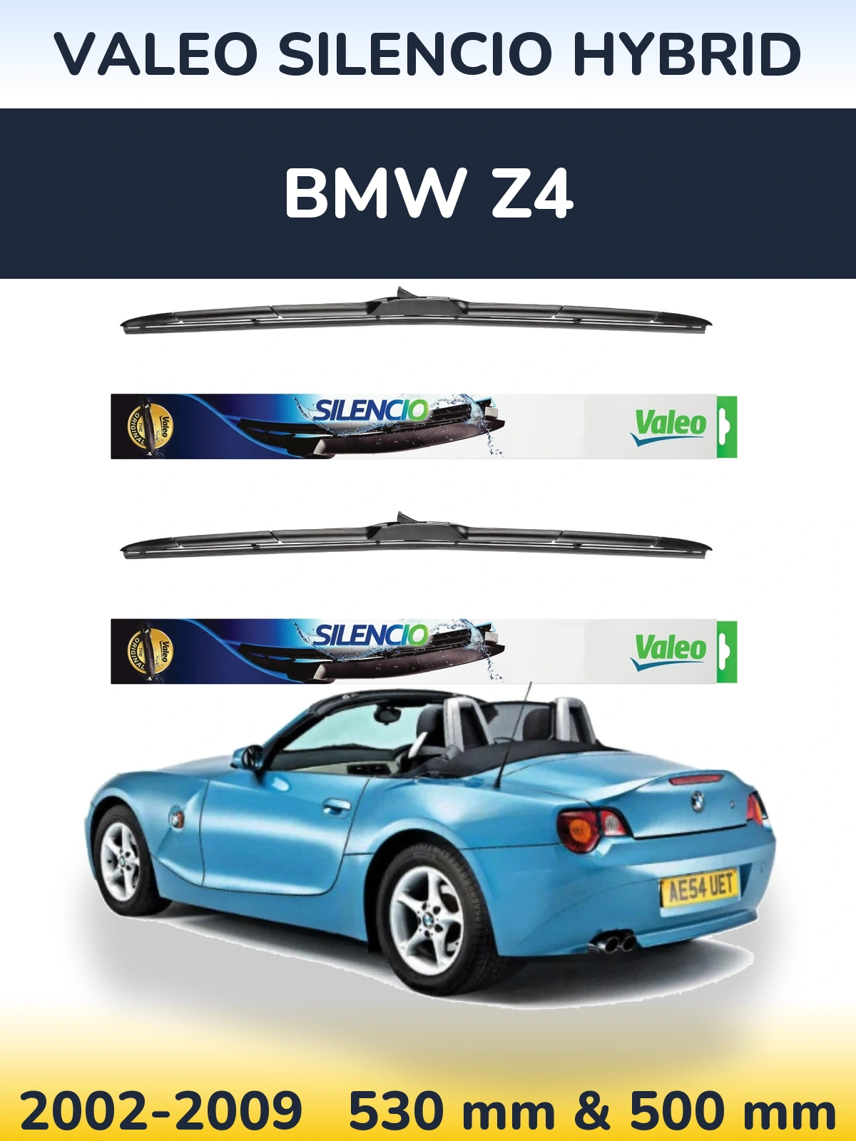 Ștergătoare Valeo Silencio Hybrid pentru BMW Z4