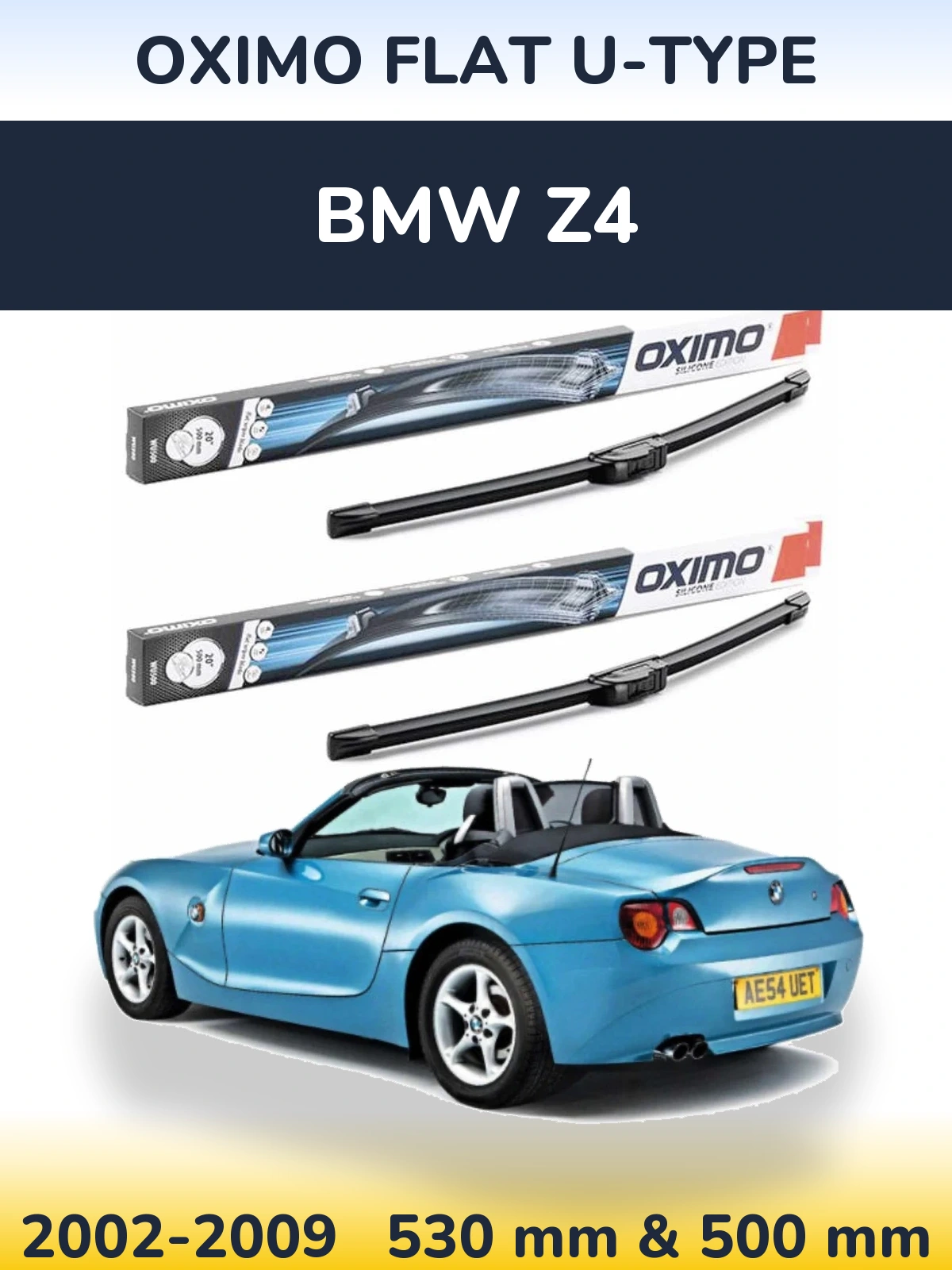 Ștergătoare Oximo Flat U-type pentru BMW Z4