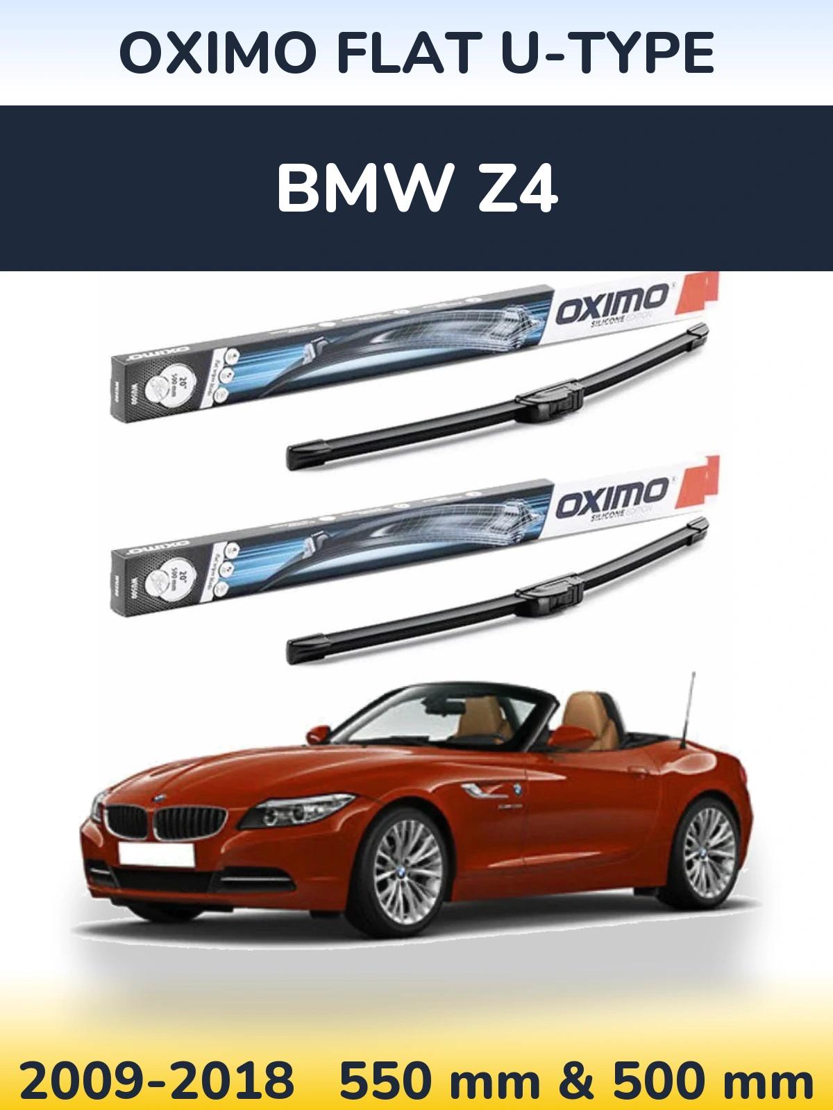 Ștergătoare Oximo Flat U-type pentru BMW Z4